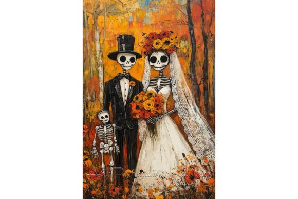 Download Día De Los Muertos Forest Wedding Print - Wedding Collection