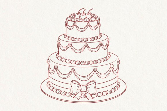 Download 3 Tier Wedding Cake SVG - Wedding Collection