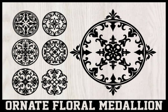 Download Ornate Floral Medallion Collection - Premium Resources
