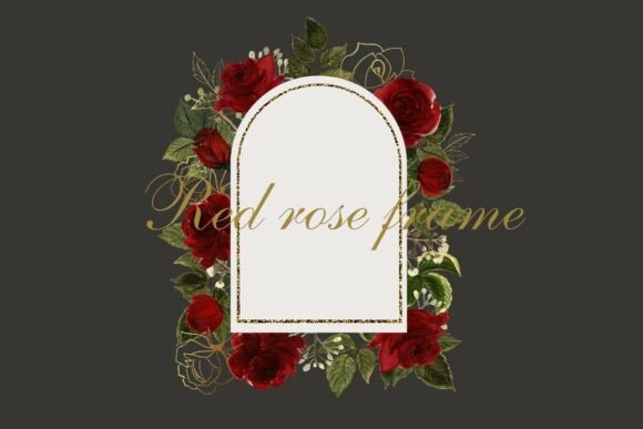 Download Red Rose Flower Border for Wedding PNG - Wedding Collection